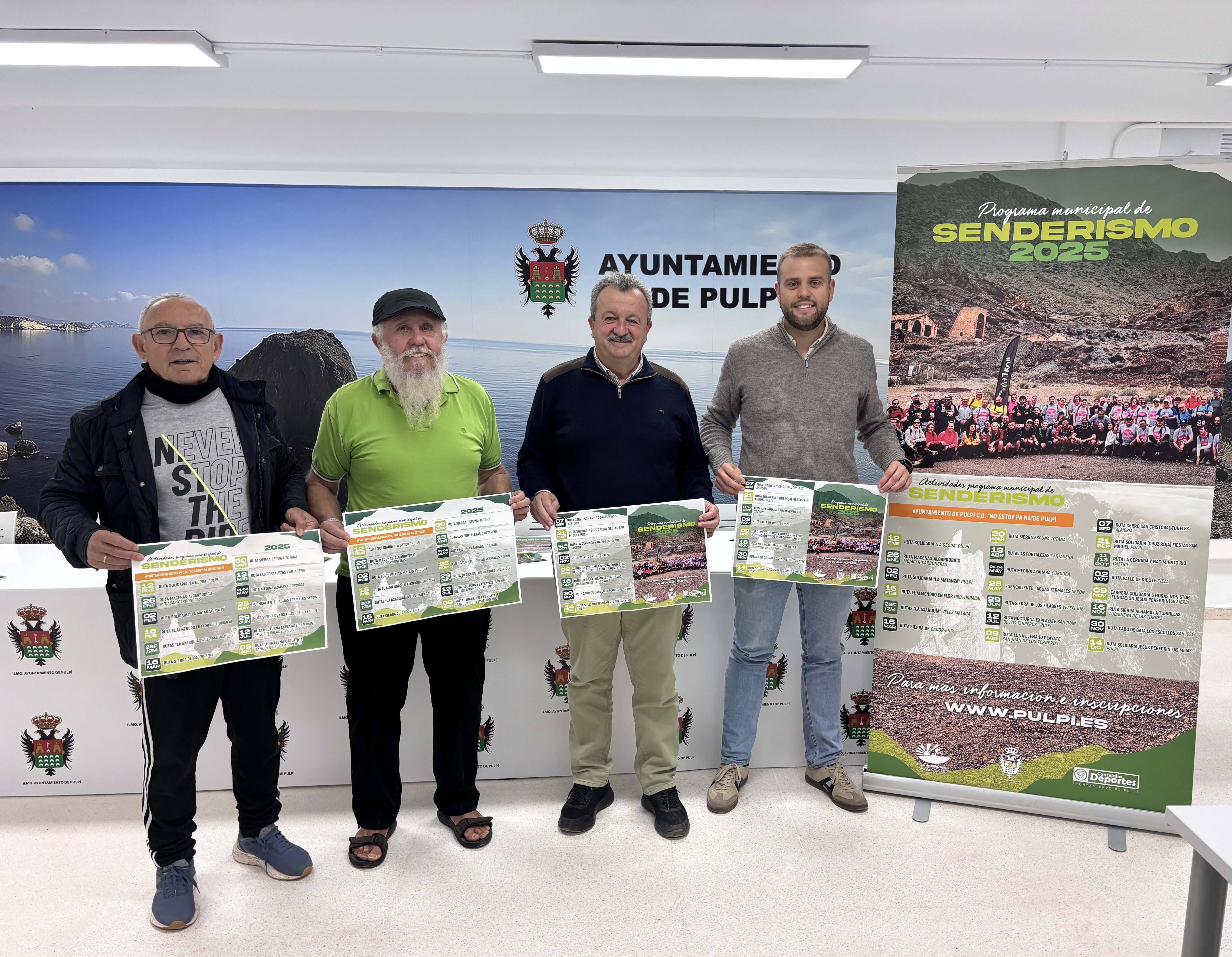 Presentado el Programa Municipal de Senderismo 2025 de Pulpí 
